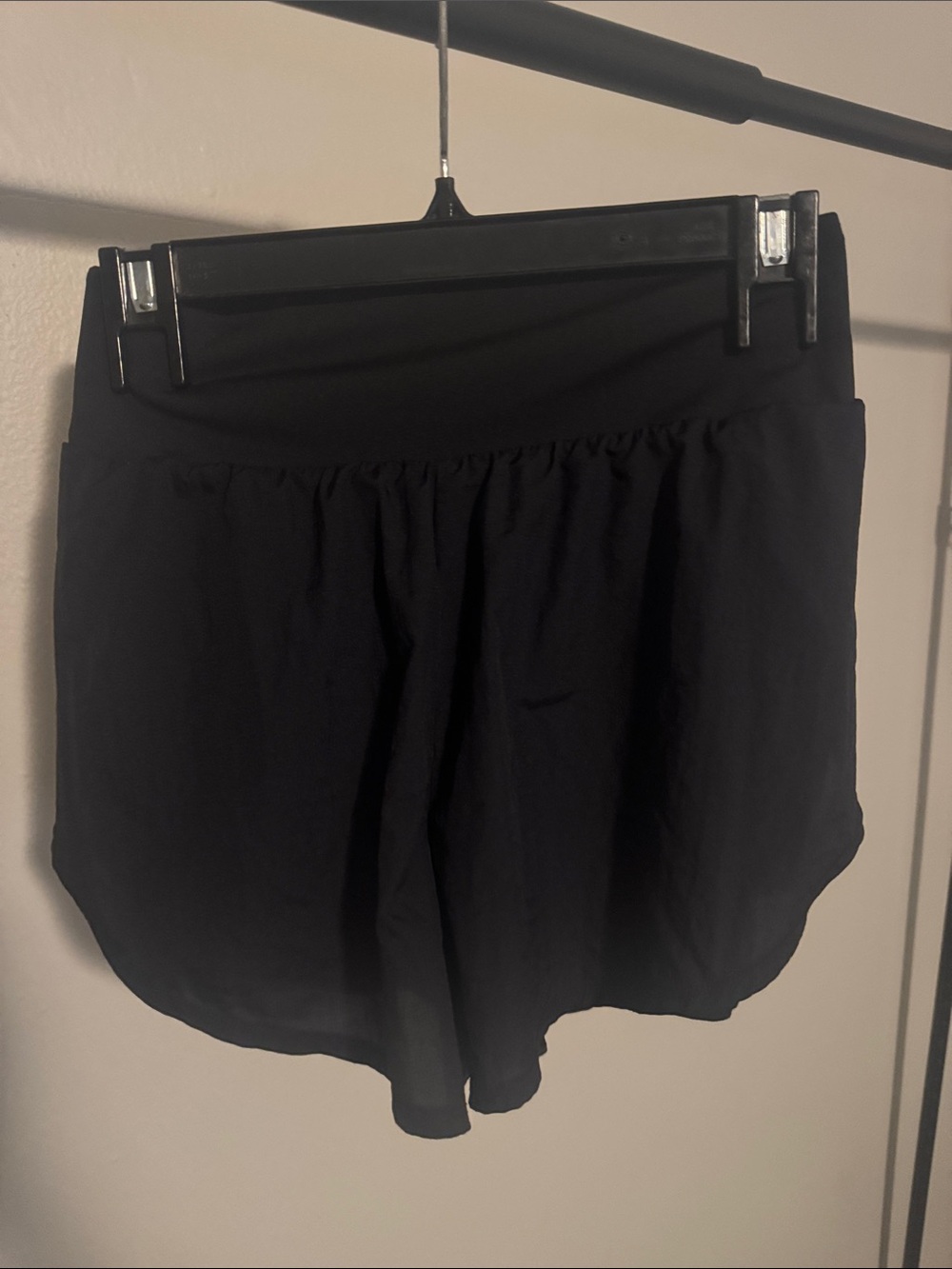 all in motion Black Women's Athletic Shorts with Wide Waistband